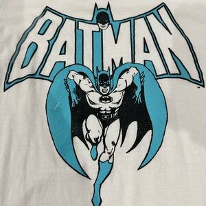 Men’s white Batman tshirt. Size medium